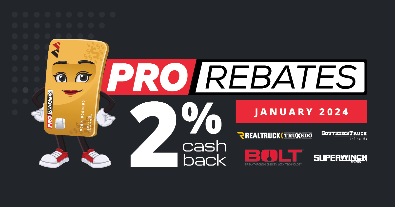 PRO Rebates: January 2024 Featured Brands