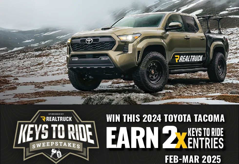 Double Your Entries to Win Keys to Ride!