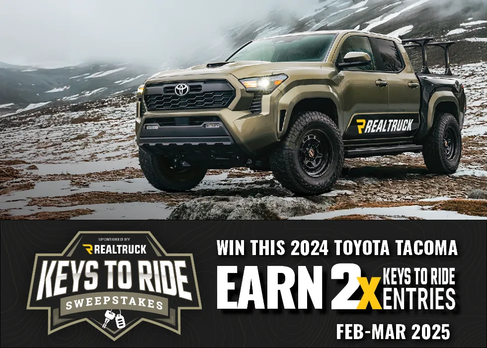 Double Your Entries to Win Keys to Ride!